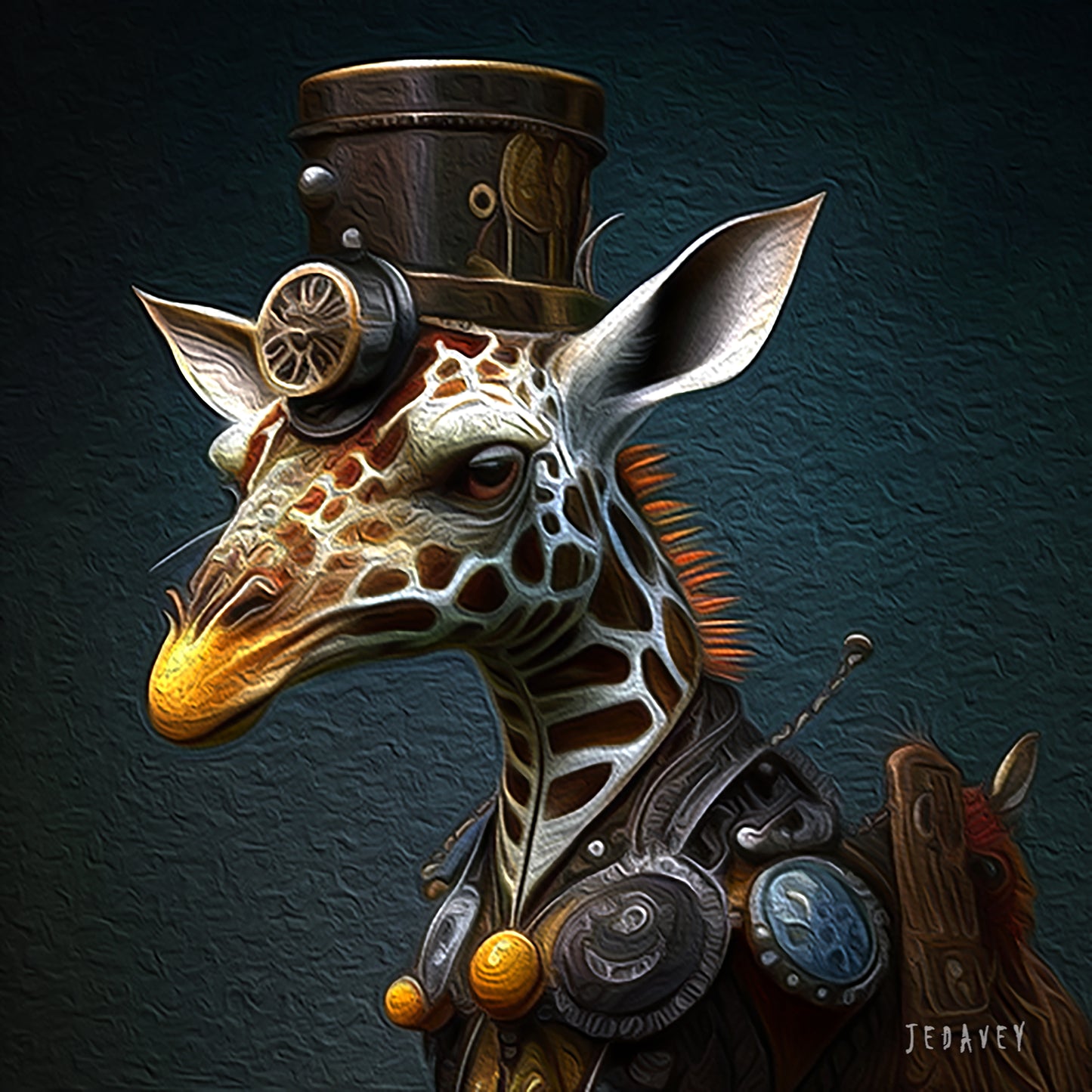 Steampunk Calendar by JEDavey Canvas Art