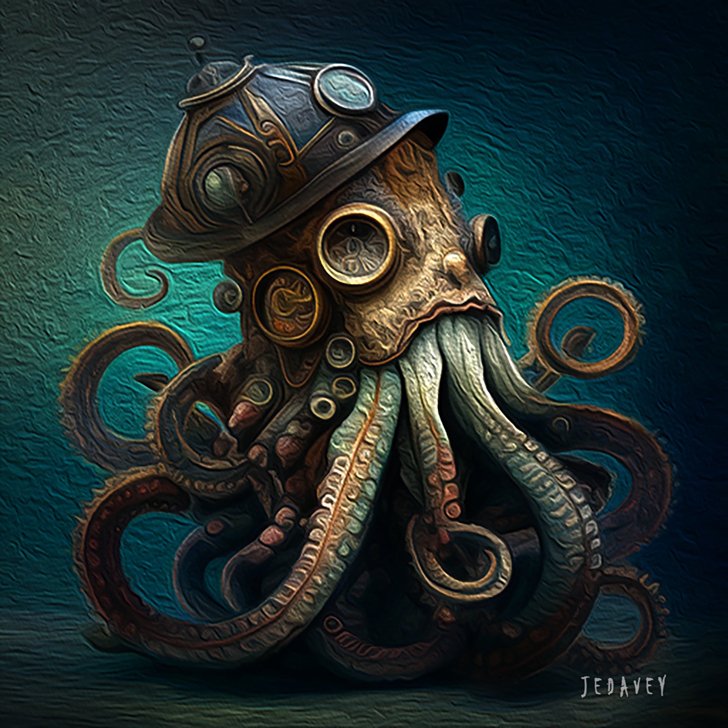 Steampunk Calendar by JEDavey Canvas Art