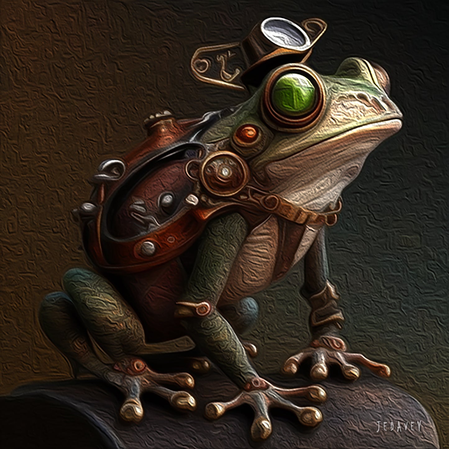 Steampunk Calendar by JEDavey Canvas Art