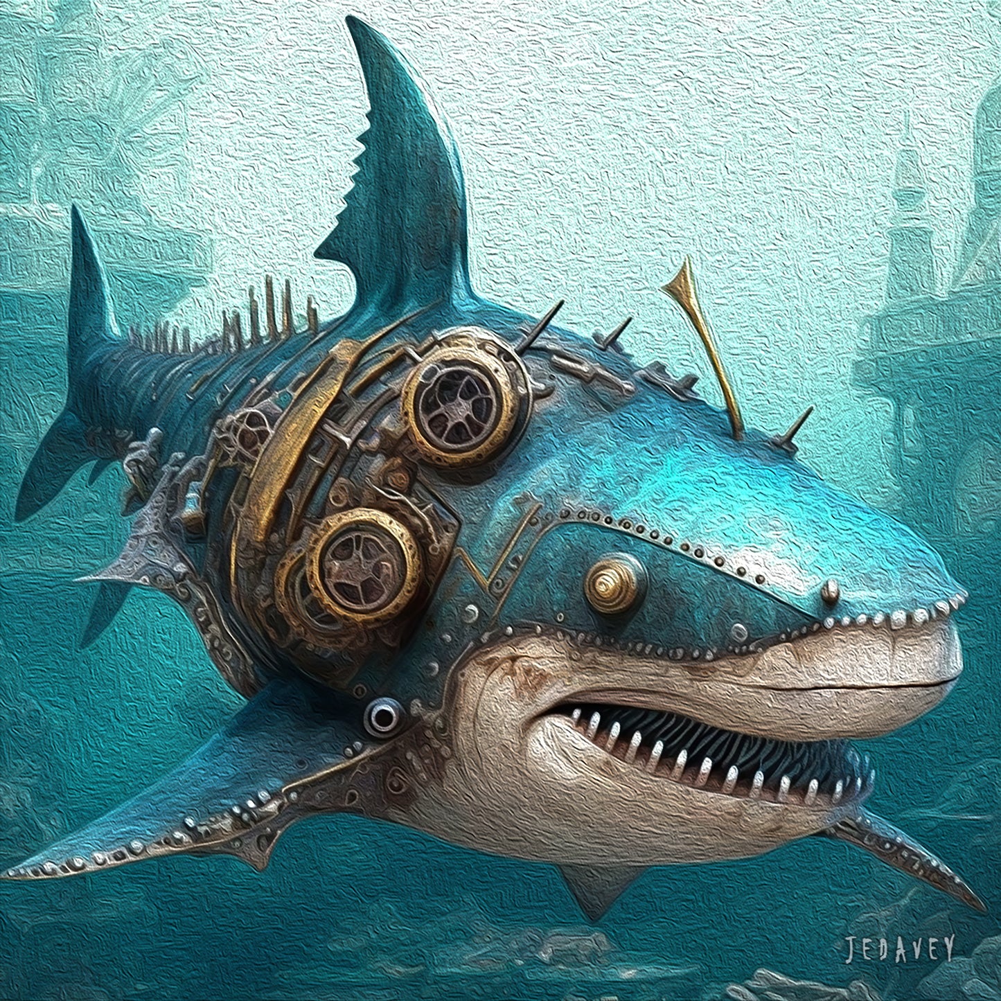 Steampunk Calendar by JEDavey Canvas Art