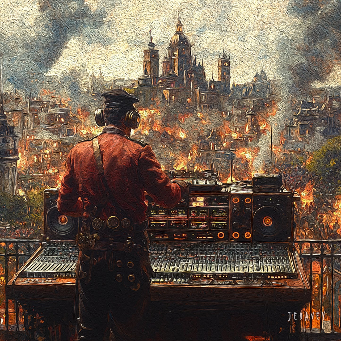 Steampunk Calendar by JEDavey Canvas Art